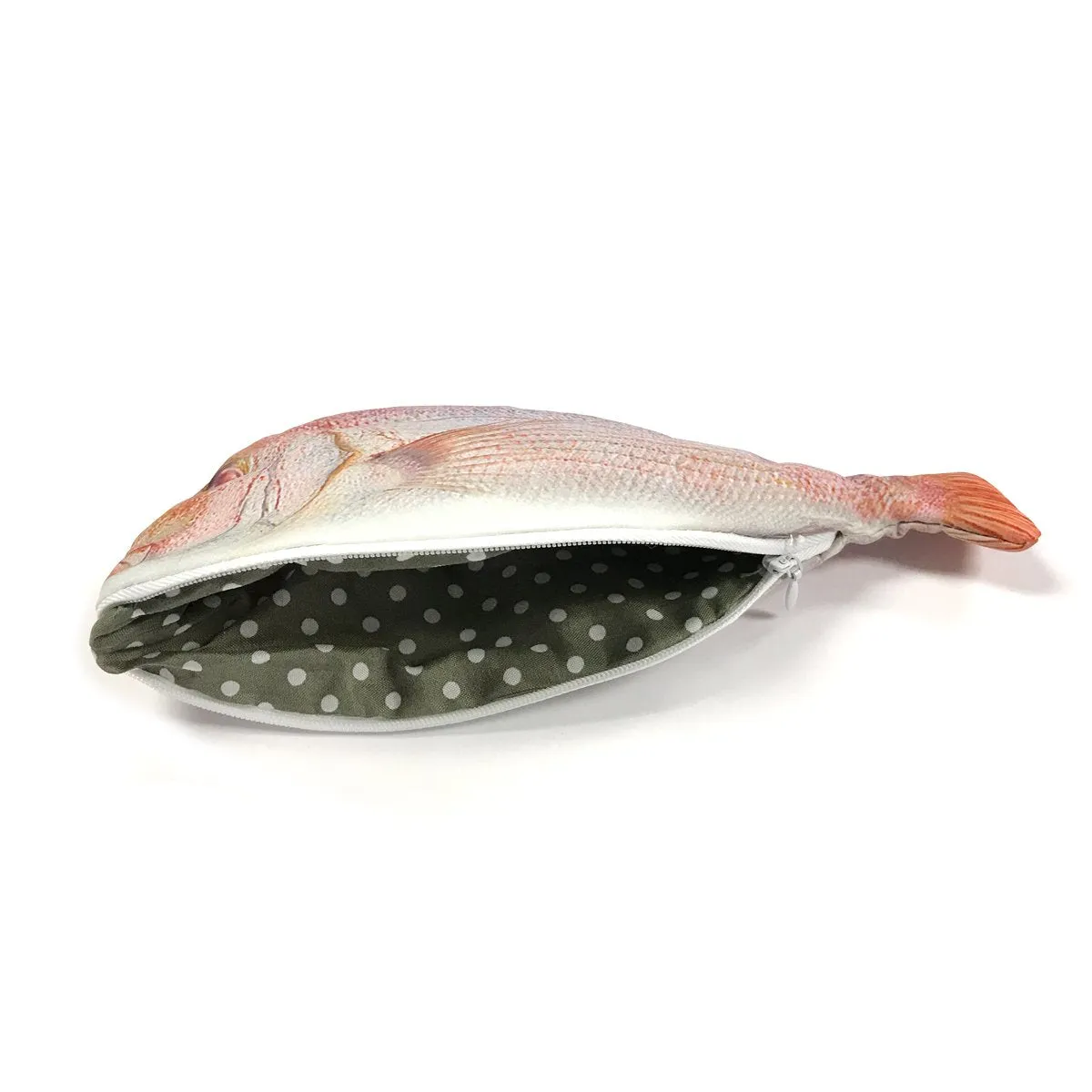 allydrew Fish Novelty Pouch for Stationery Tools and Cosmetics, Fish Shaped Clutch, Pink Fish