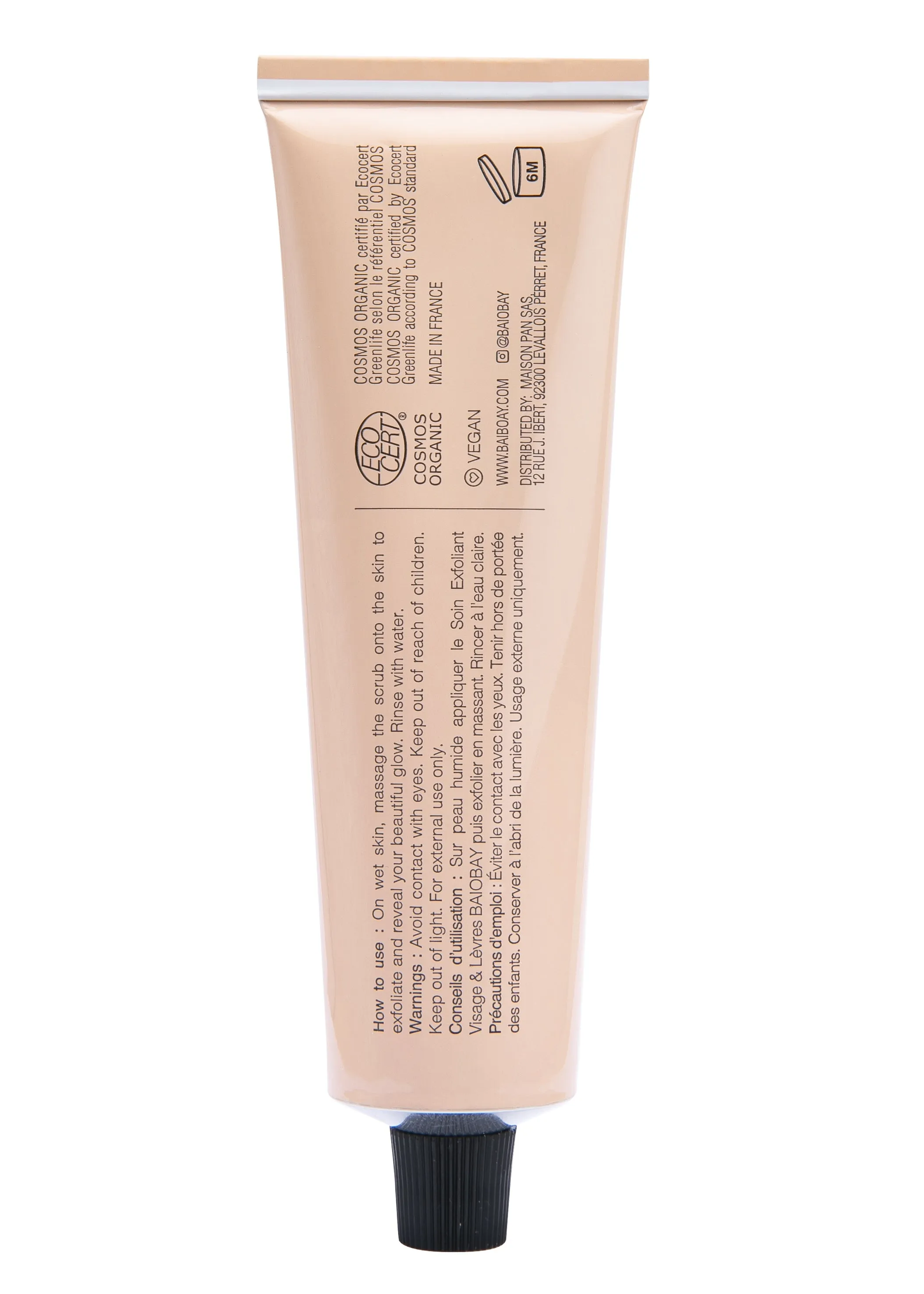 Baiobay Face & Lips Exfoliating Scrub 60ml