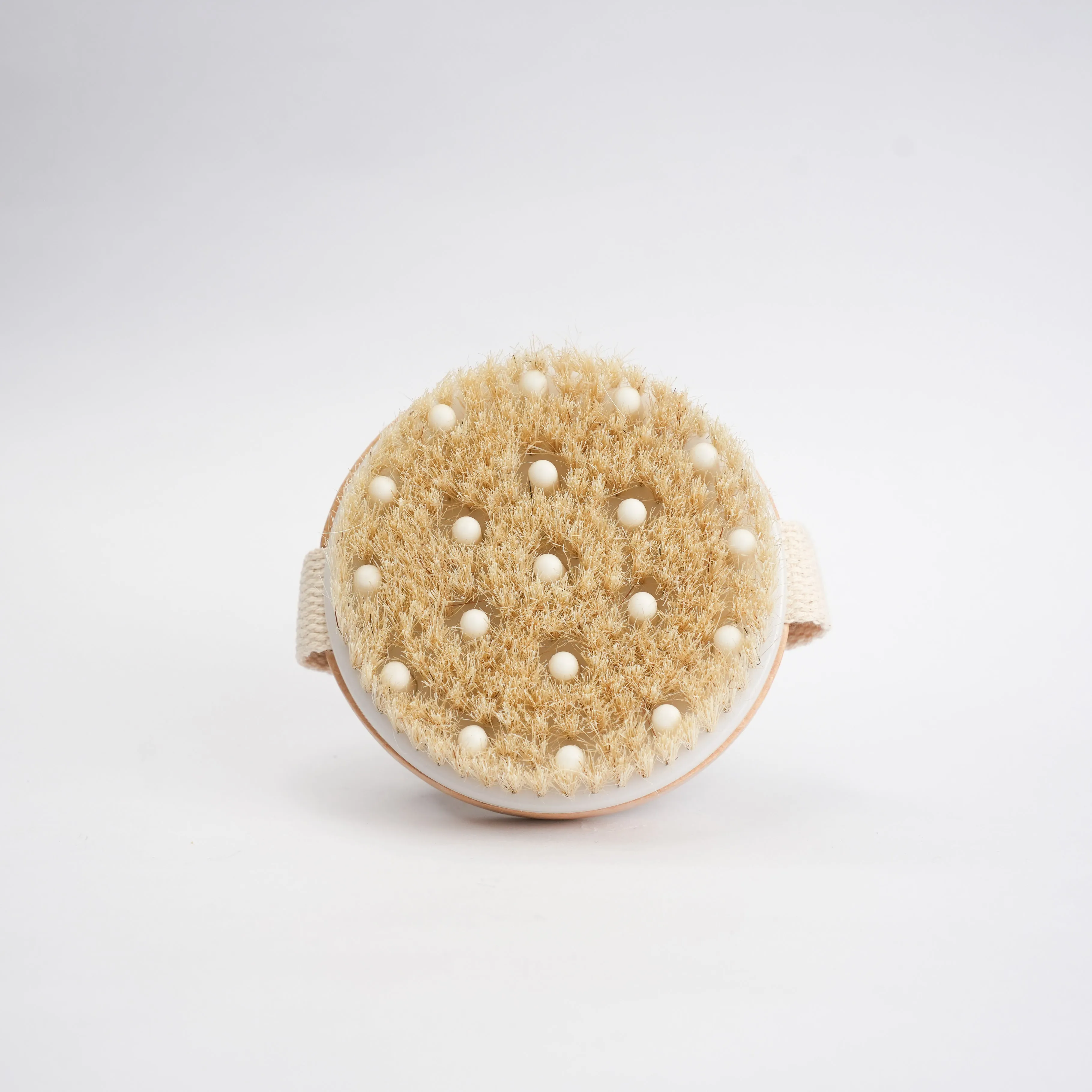 Beach Wood Body Scrubber Dry Brush | Round Shaped