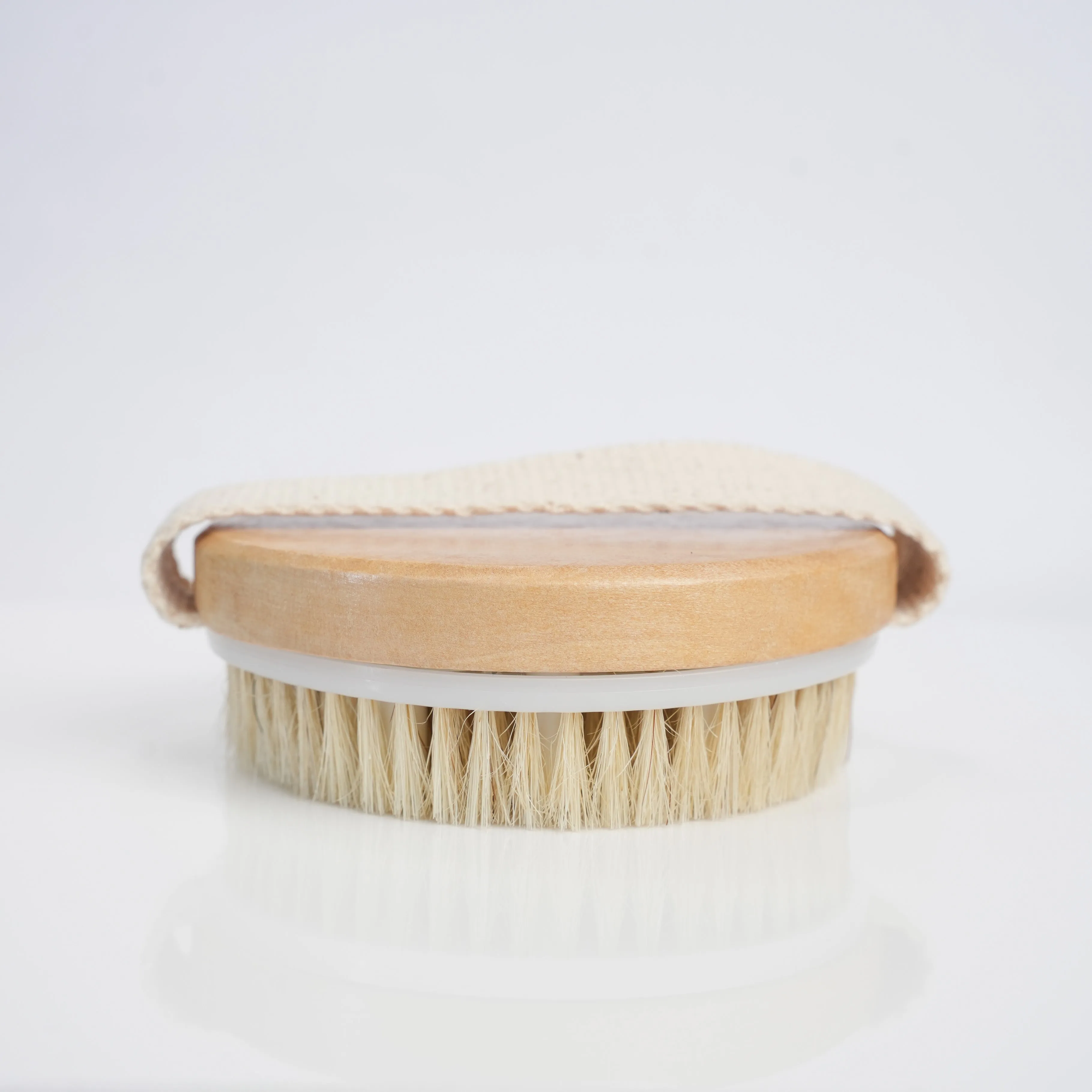 Beach Wood Body Scrubber Dry Brush | Round Shaped