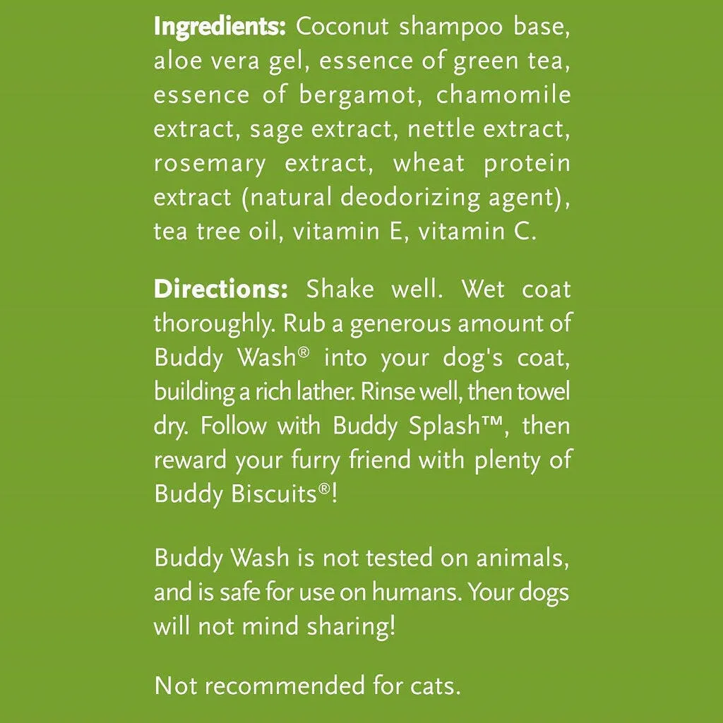 Buddy Wash Relaxing Green Tea & Bergamot 2-in-1 Shampoo   Conditioner For Dogs (16 oz)