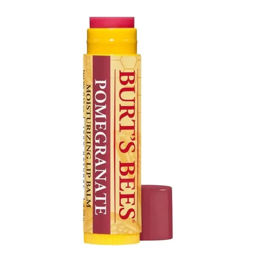 Burt's Bees Pomegranate Lip Balm Tube in Blister Box 0.15 oz Stick