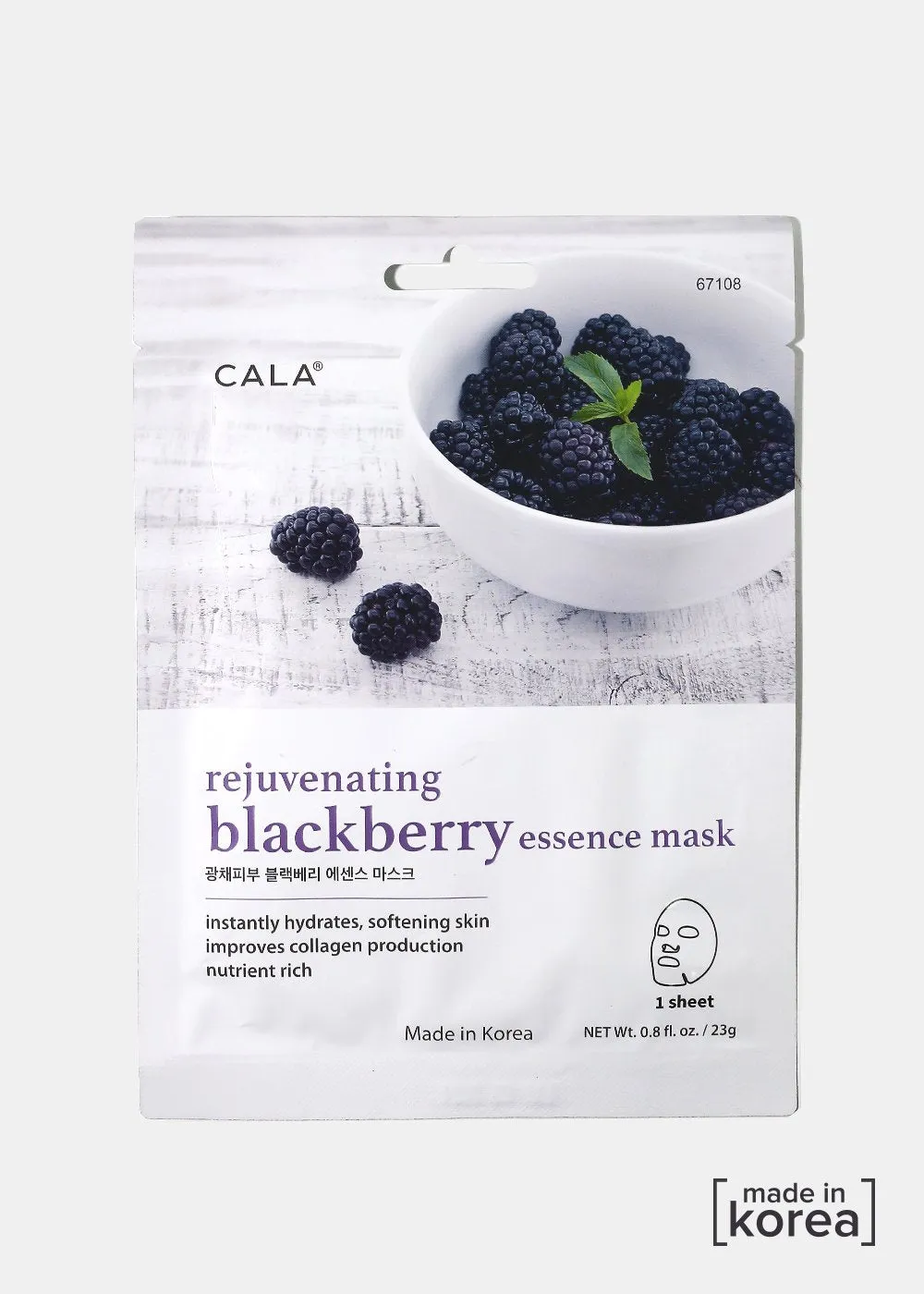 Cala Rejuvenating Blackberry Sheet Mask