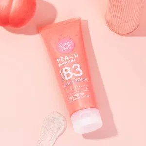 Cathy Doll Peach Smoothie Vit B3 Body Scrub 320G Whitening (Thai)