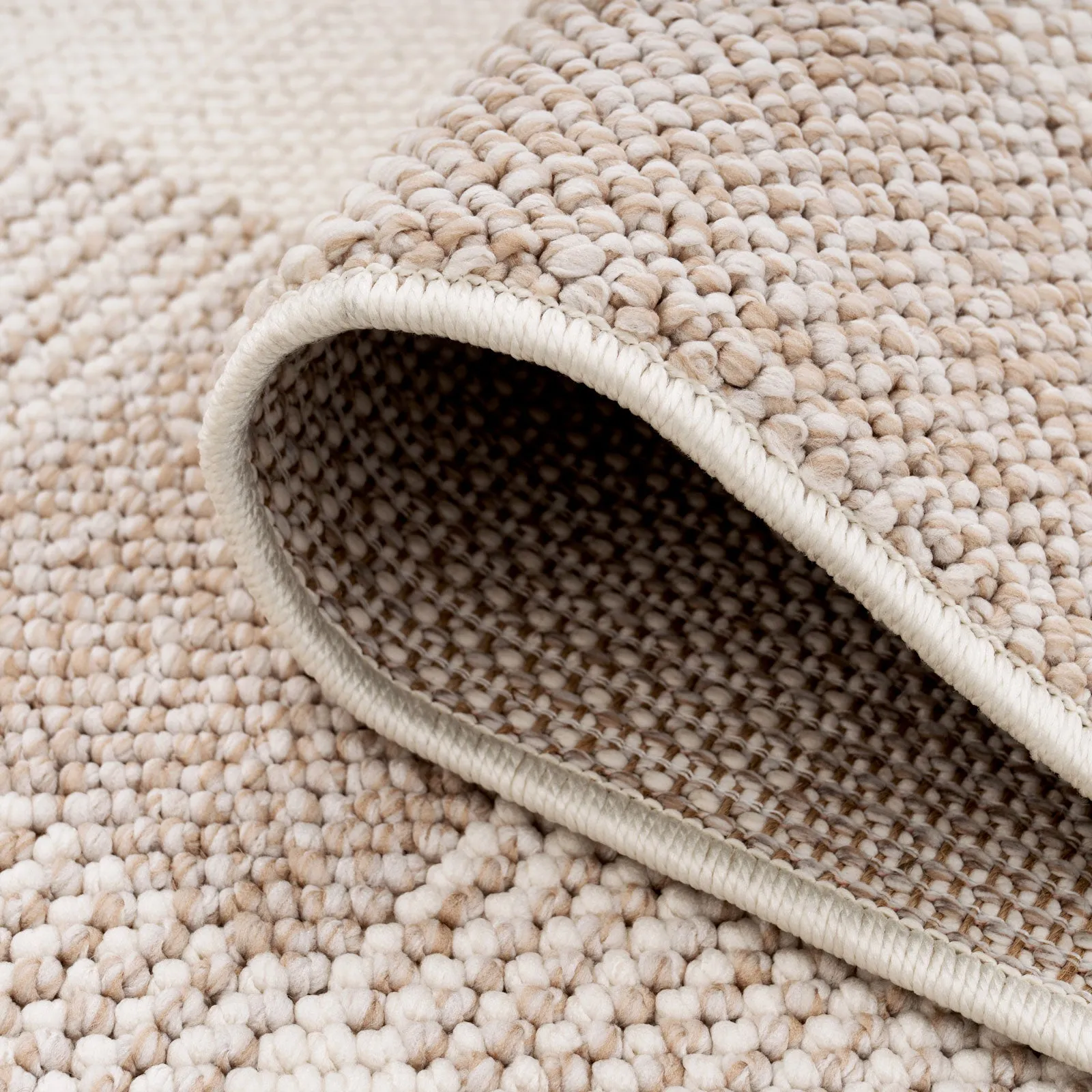 Chunky Beige Runner Rug - Etta