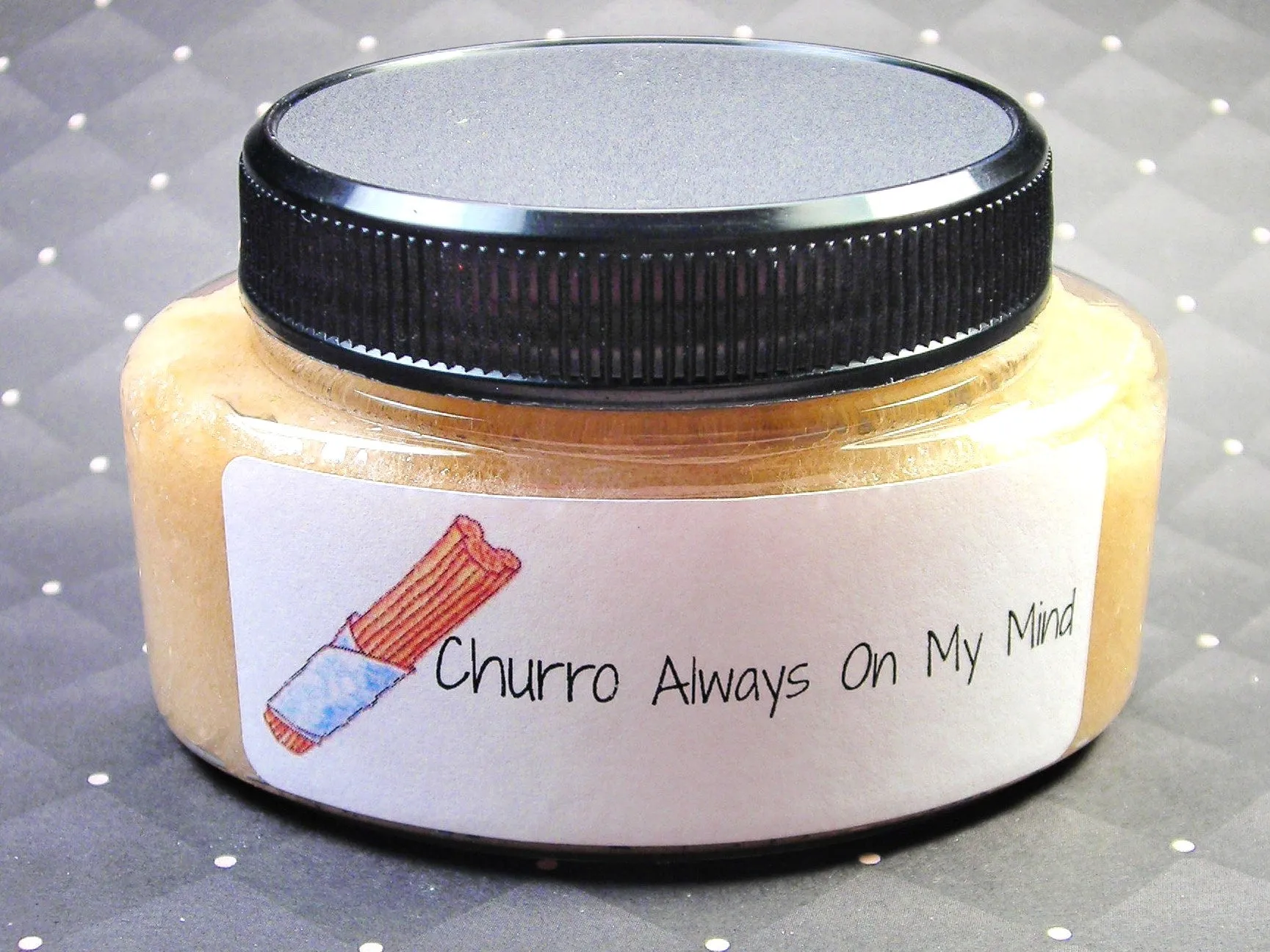 Churro always on my mind body sugar scrub with a churro soap part of our Latina line