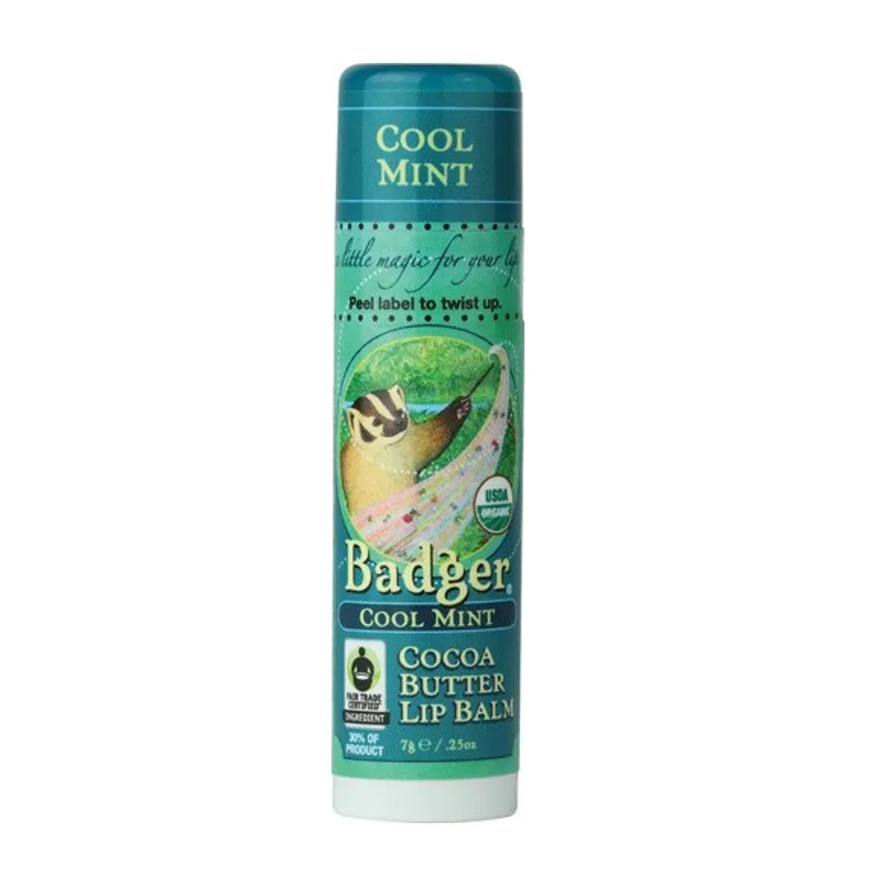 Cocoa Butter Lip Balm, Cool Mint