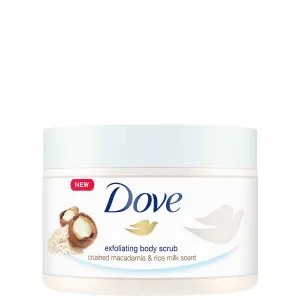 Dove Exfoliating Body Scrub Macadamia & Rice Milk 225ml