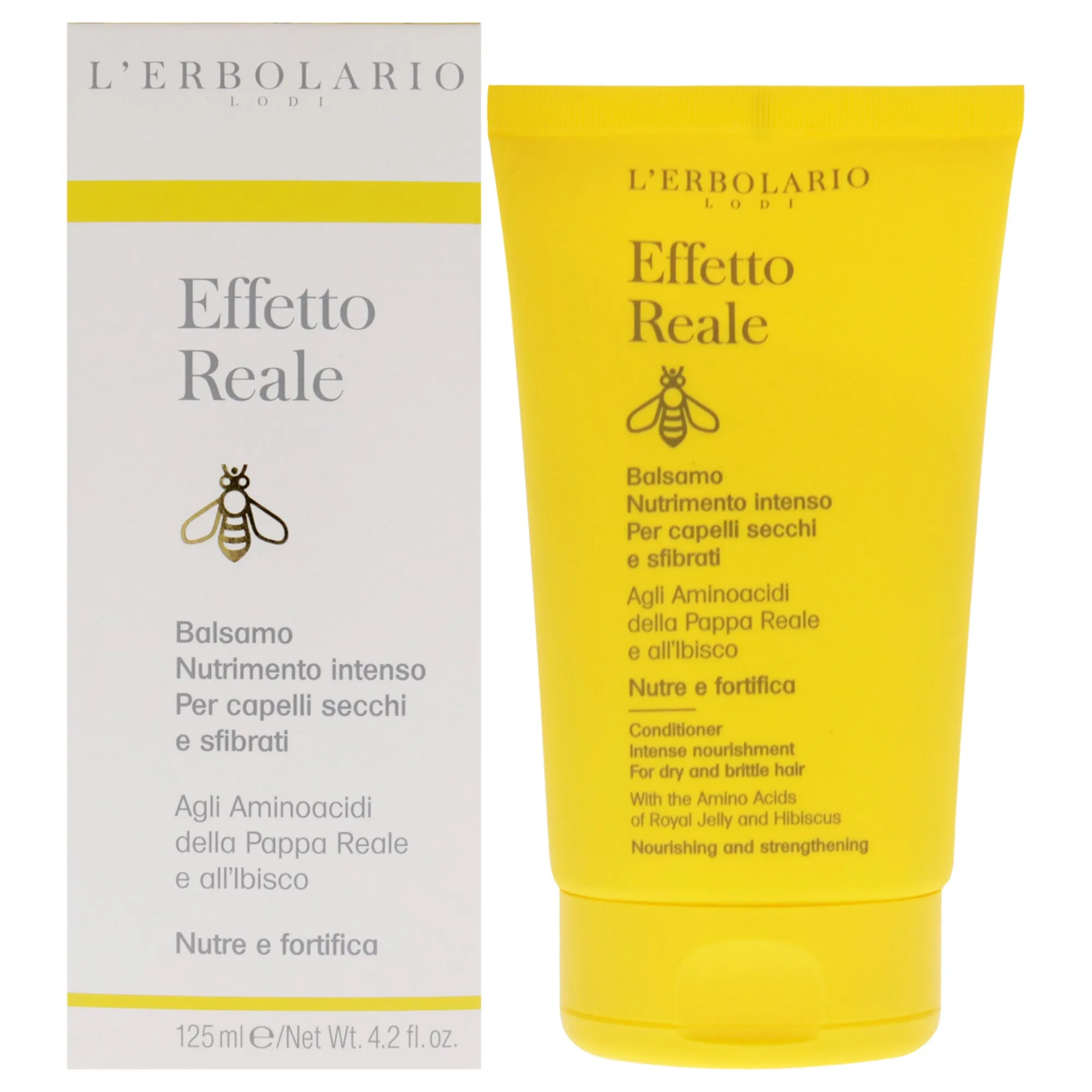 Effetto Reale Intense Nourishment Conditioner by LErbolario for Unisex - 4.2 oz Conditioner