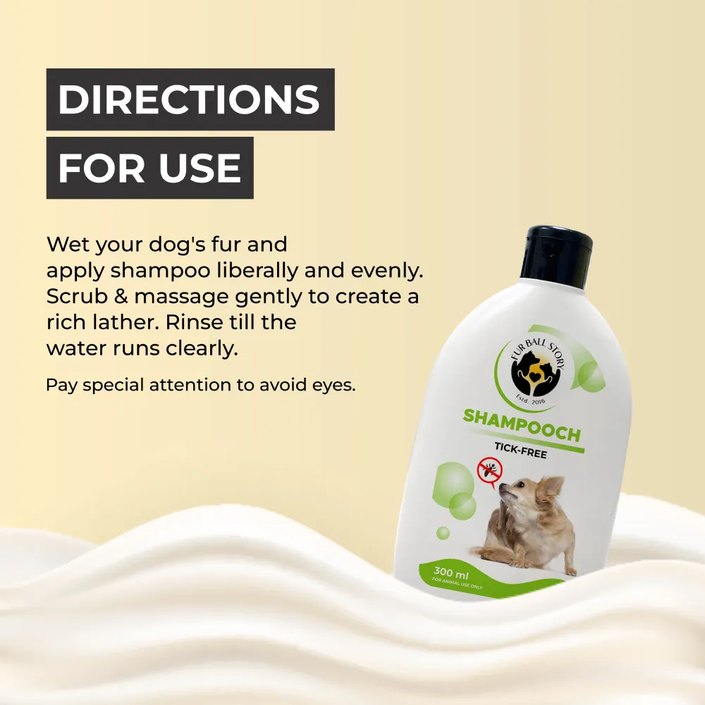 FurBall Story Shampooch Tick Repellent Shampoo for Dogs