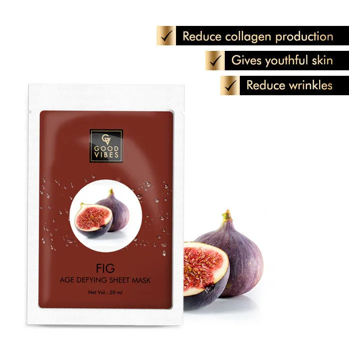 Good Vibes Age Defying Sheet Mask - Fig (20 ml)