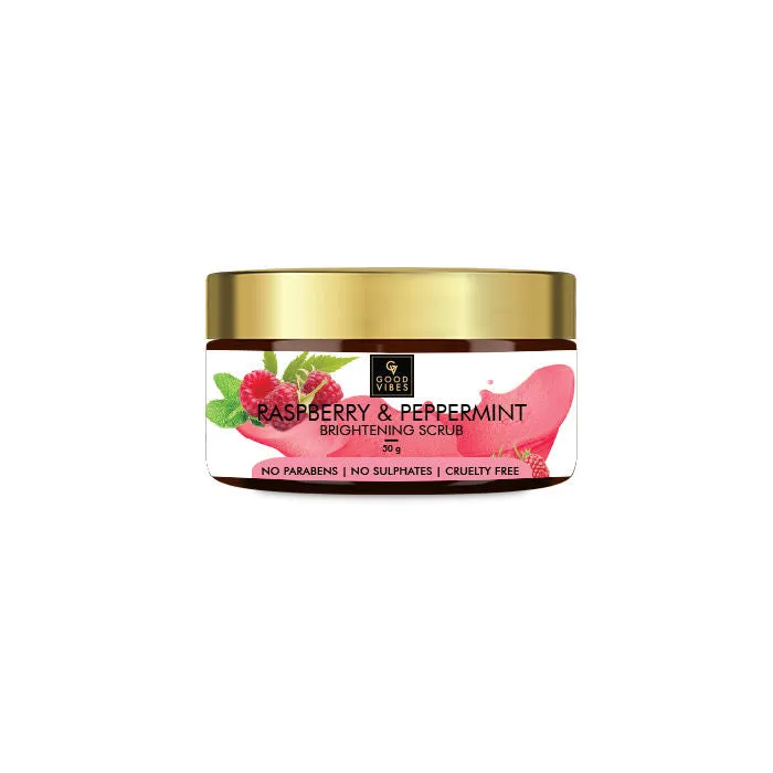 Good Vibes Brightening Face Scrub - Raspberry & Peppermint (50 gm)