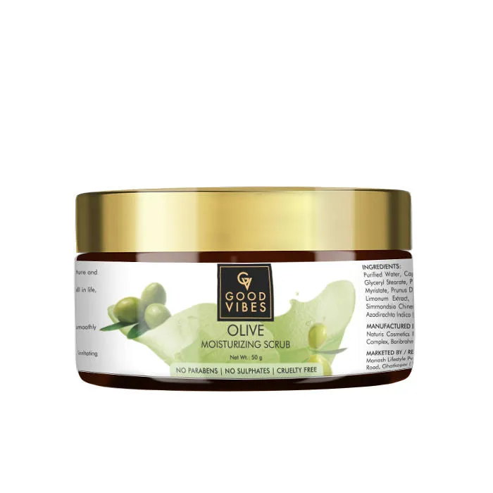 Good Vibes Skin Moisturizing Scrub - Olive (50 gm)