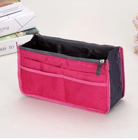 HANDBAG ORGANISER/INSERT HOT PINK