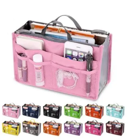 HANDBAG ORGANISER/INSERT HOT PINK