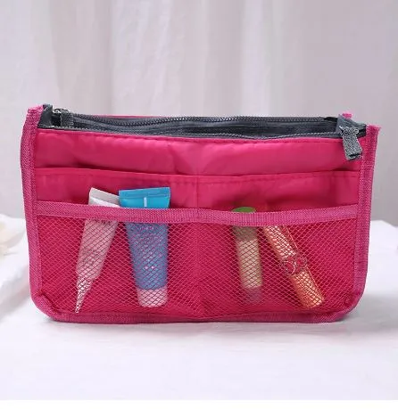 HANDBAG ORGANISER/INSERT HOT PINK