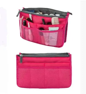 HANDBAG ORGANISER/INSERT HOT PINK