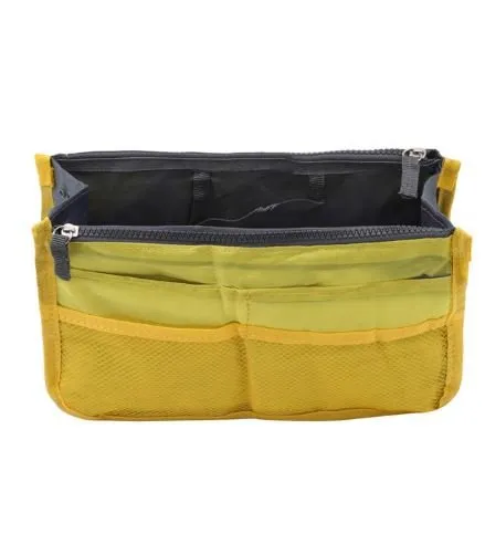 HANDBAG ORGANISER/INSERT NEON YELLOW