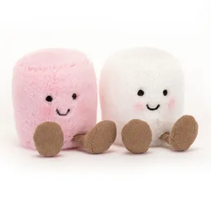 Jellycat Amusables Plush Toy - Pink and White Marshmallows