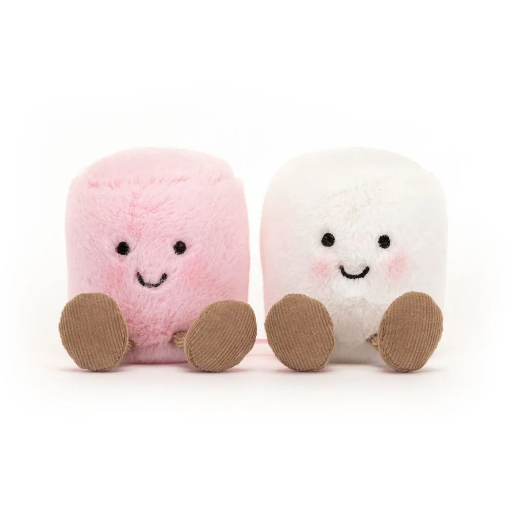 Jellycat Amusables Plush Toy - Pink and White Marshmallows