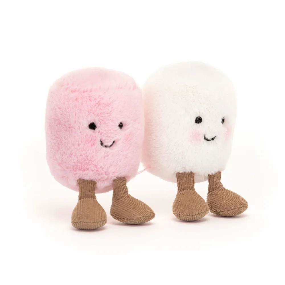 Jellycat Amusables Plush Toy - Pink and White Marshmallows