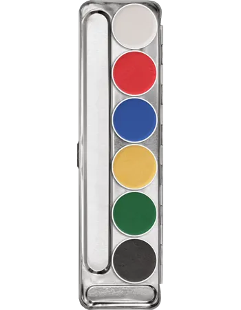 Kryolan Aquacolor Interferenz Palette 6 Colors