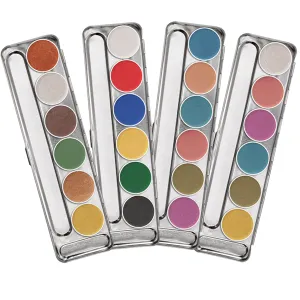 Kryolan Aquacolor Interferenz Palette 6 Colors