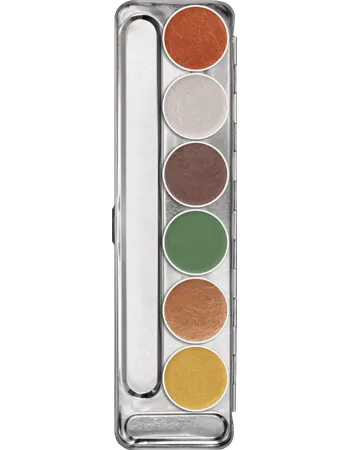 Kryolan Aquacolor Interferenz Palette 6 Colors