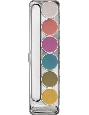 Kryolan Aquacolor Interferenz Palette 6 Colors