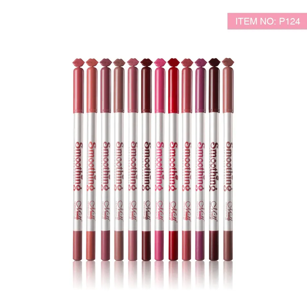 Menow Smoothing Eye & Lip Liner Pencils - 12 Pcs (P124)