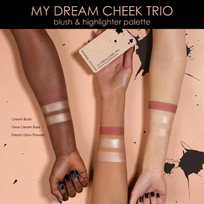 Natasha Denona - My Dream Cheek Trio - Cream Blush, Glow Cream Base and Glow Powder Highlighter