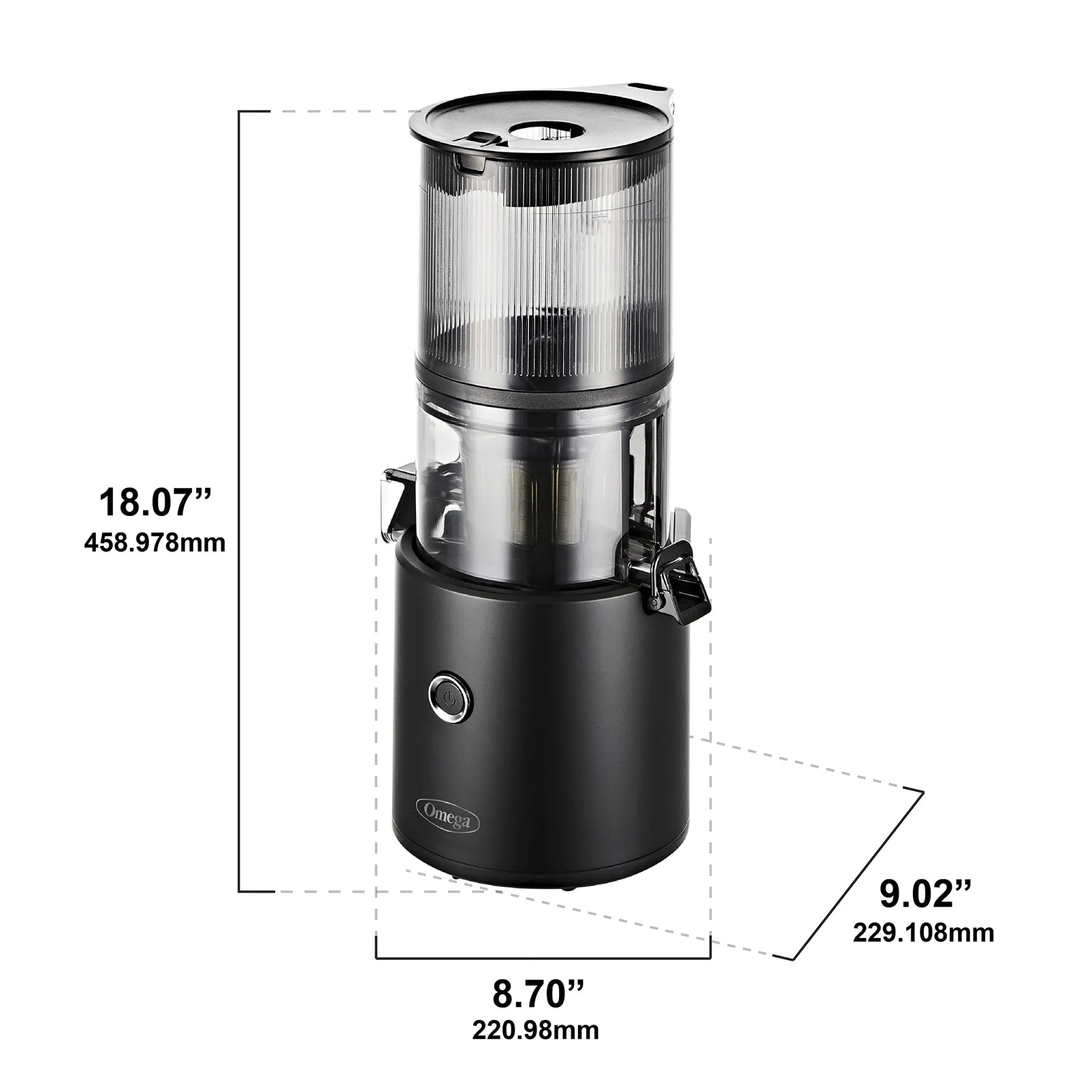 Omega: Batch Juicer - 60-Second Memory Feature, 68oz capacity