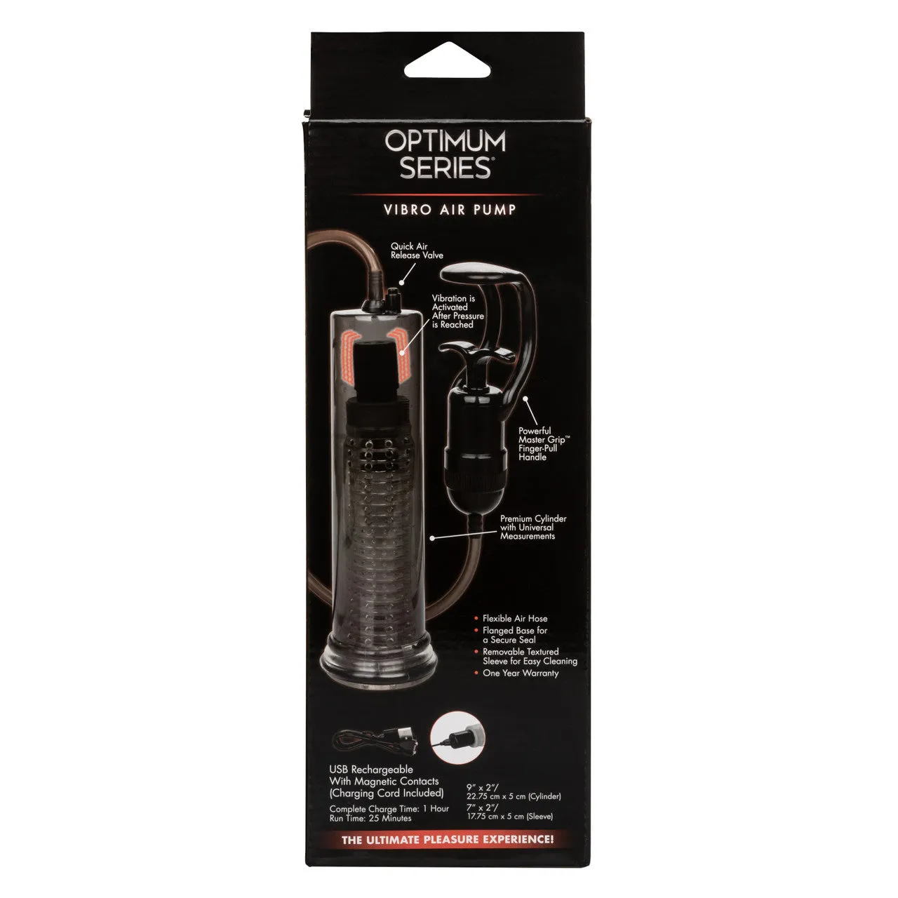 Optimum Series VIBRO AIR PUMP Rechargeable Penis Pump