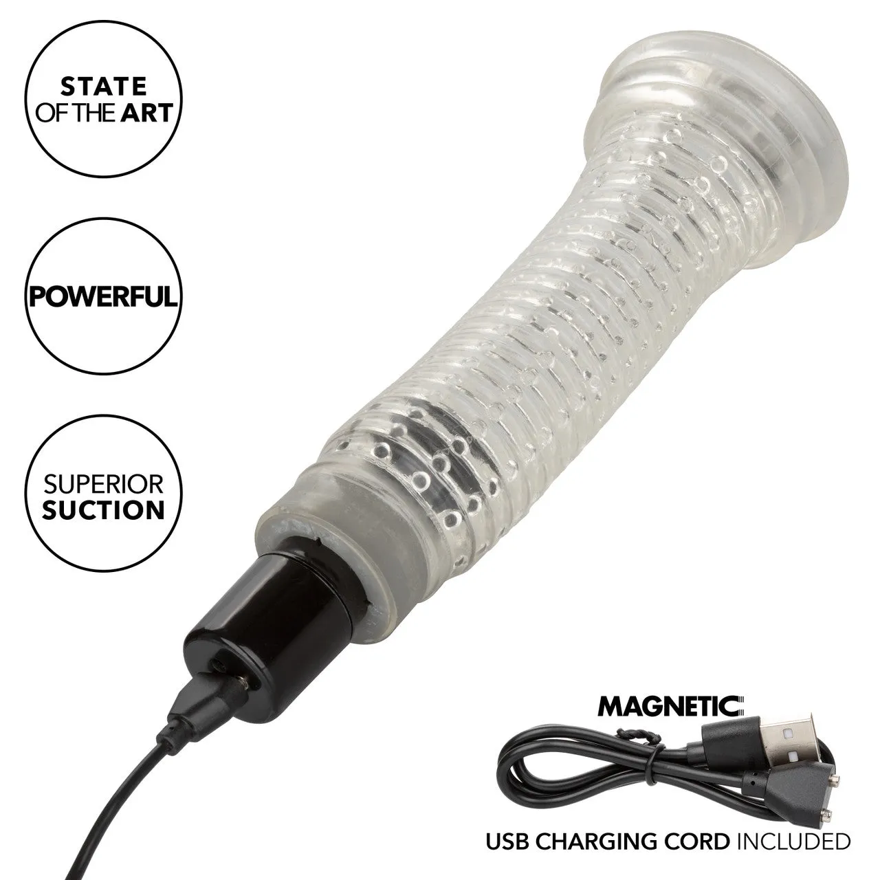 Optimum Series VIBRO AIR PUMP Rechargeable Penis Pump