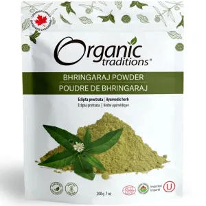 Organic Traditions Bhringaraj Powder, 200g