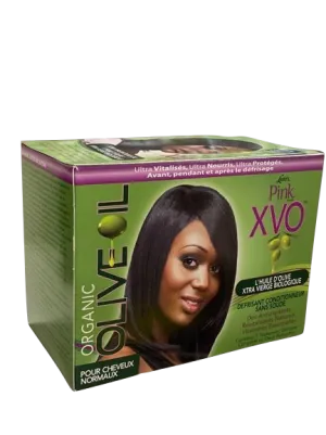 Pink Organic Olive Oil XVO Relaxer Kit Regular