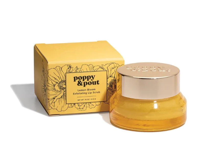 Poppy & Pout Lemon Bloom Lip Scrub