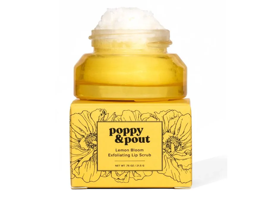 Poppy & Pout Lemon Bloom Lip Scrub