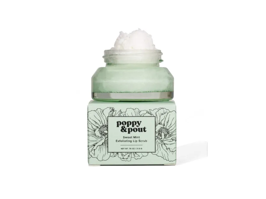 Poppy & Pout Sweet Mint Lip Scrub