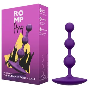 Romp AMP Silicone Anal Beads Purple