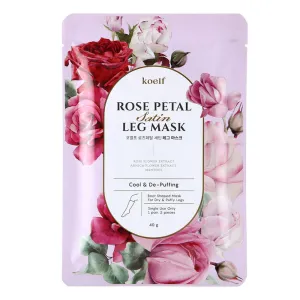 Rose Petal Satin Leg Mask