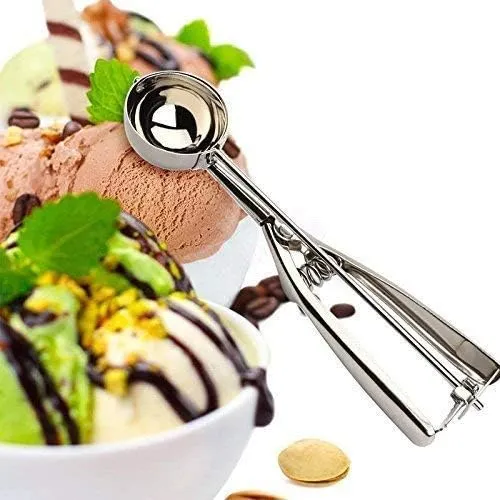 Stainless Steel Anti-Rust Ice Cream Scoop With Trigger Release Hy-48