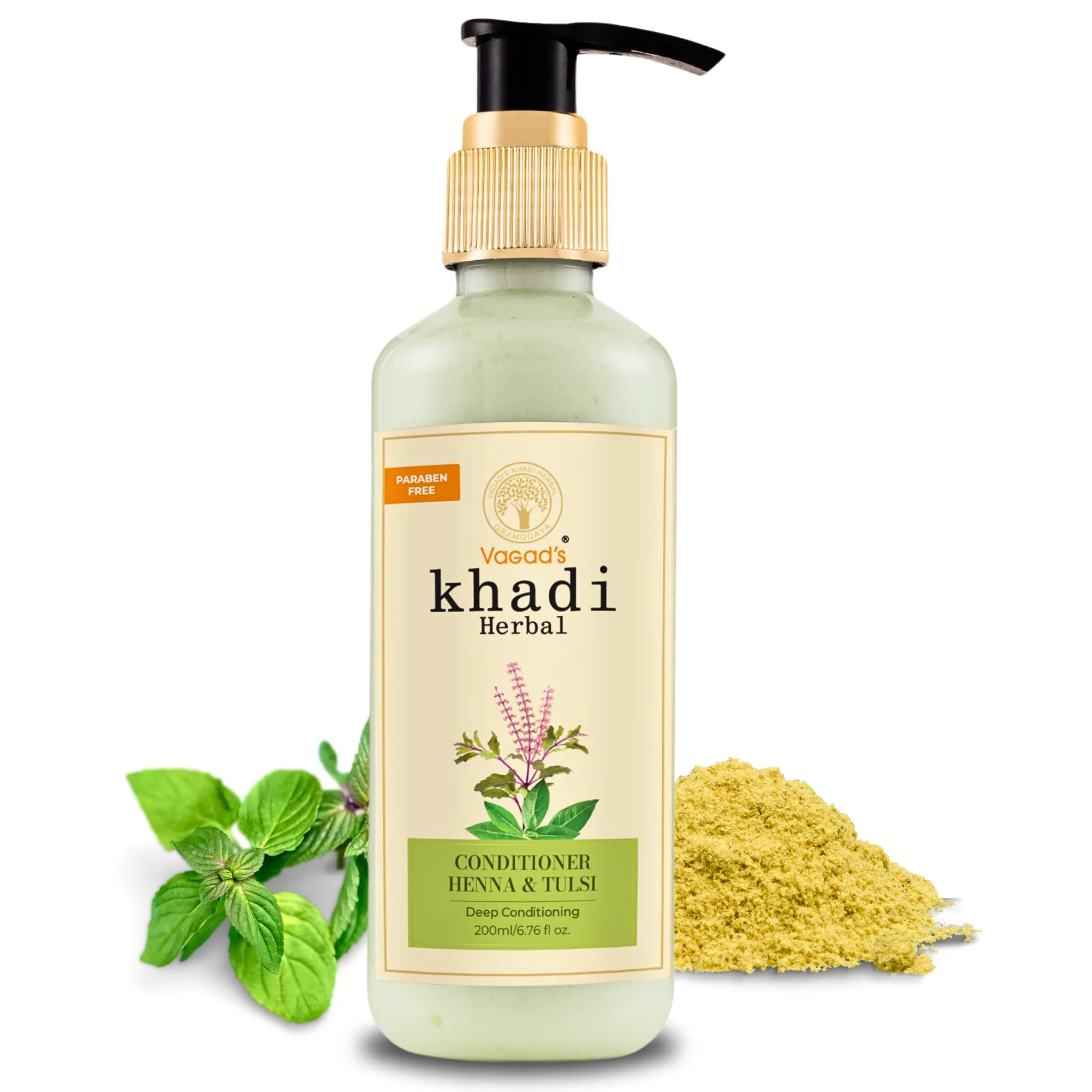 Vagad's Khadi Henna and Tulsi Conditioner (Pack of 2)