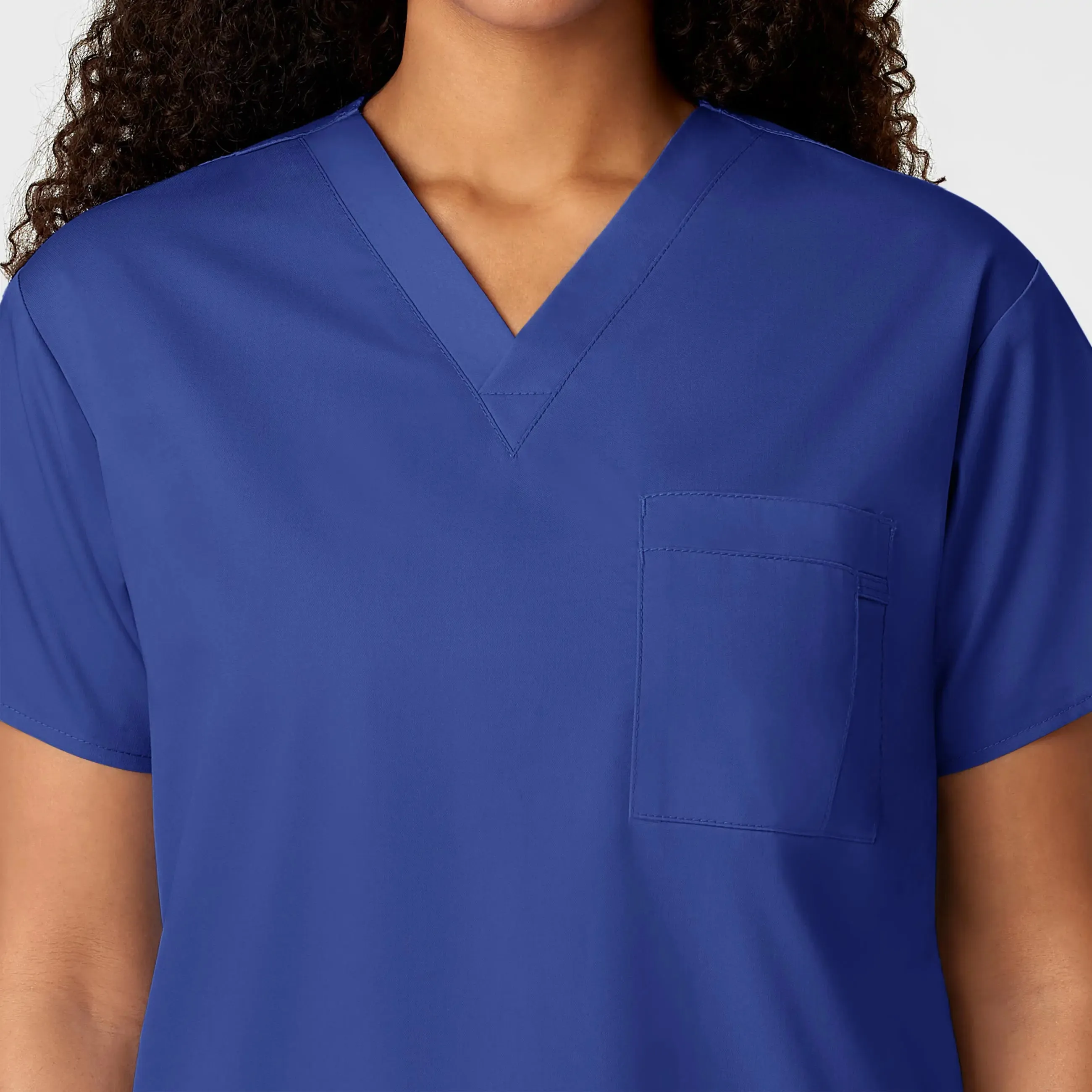 Wink Unisex V-Neck Scrub Top - Galaxy Blue